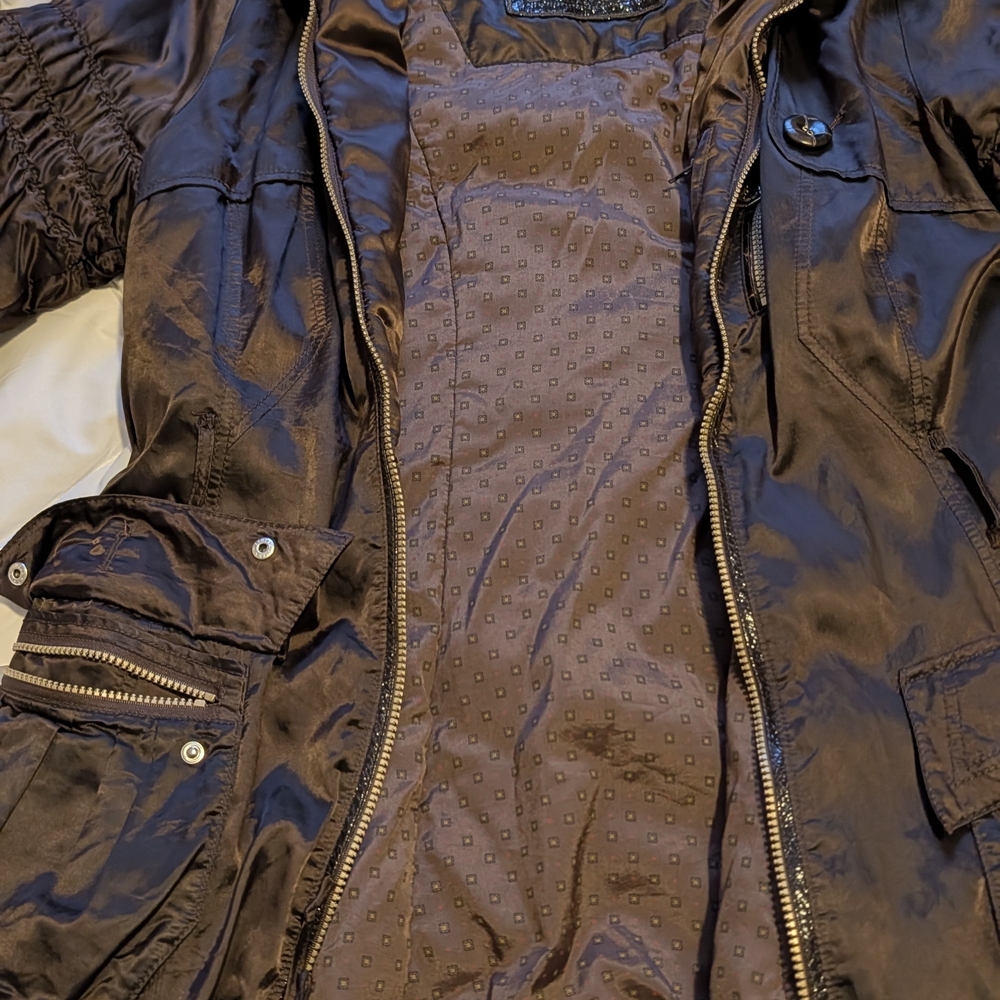 Sportalm Dark Brown Hooded Ski Jacket NWOT Size 40 - Picture 6 of 16